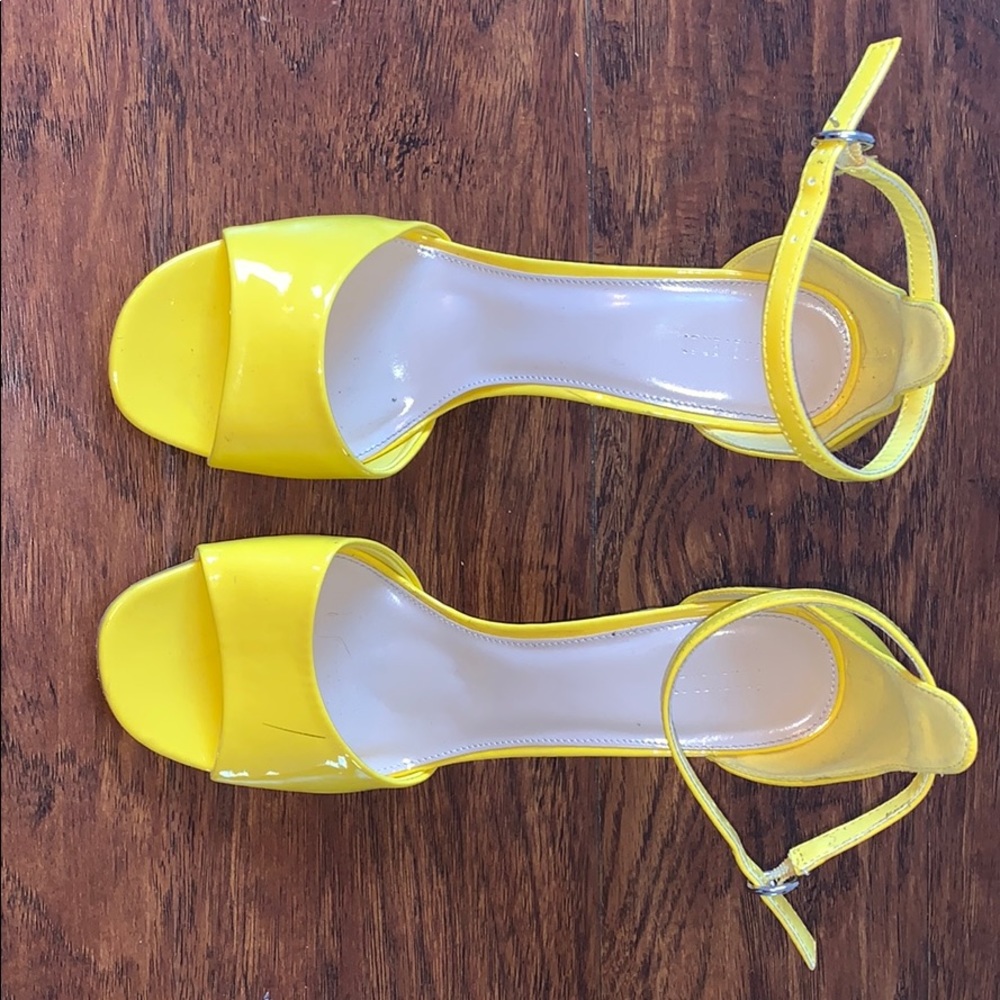 Forever 21 yellow heels
